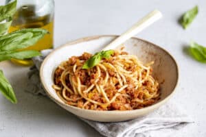 Sauce bolognaise au Thermomix avec spaghettis