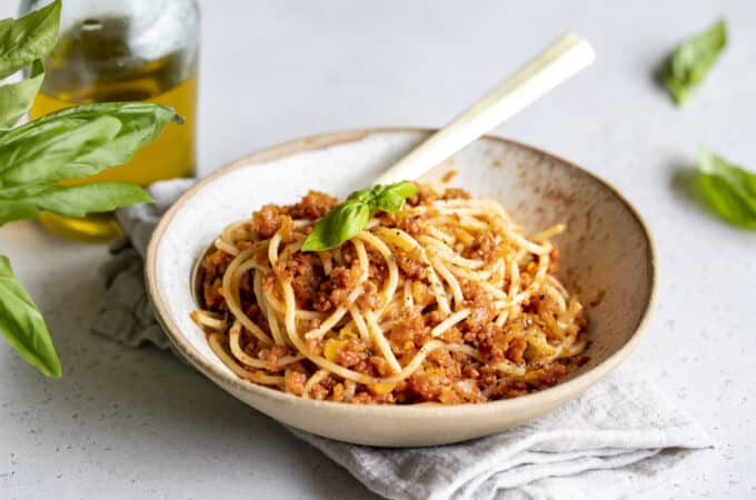 Sauce bolognaise au Thermomix avec spaghettis