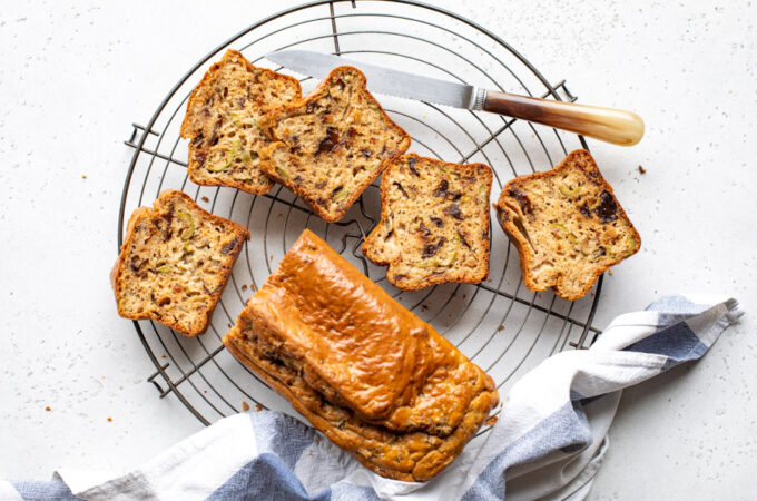 Cake au bacon et au pruneau au Thermomix