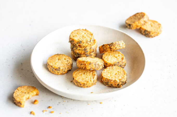 Petits sablés au comté et origan au Thermomix