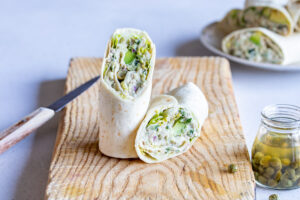 Wraps au thon, concombre et avocat au Thermomix