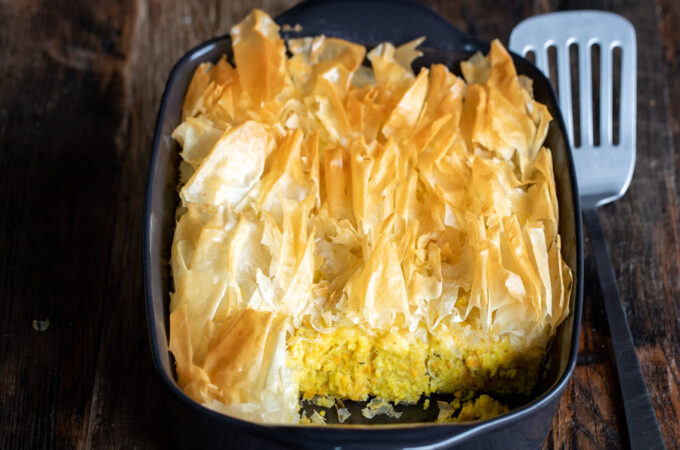 Kolokhitopita à la courge butternut au Thermomix