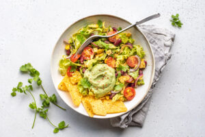 Salade tex mex croustillante au guacamole au Thermomix
