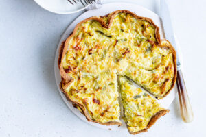 Quiche de sarrasin aux poireaux au Thermomix