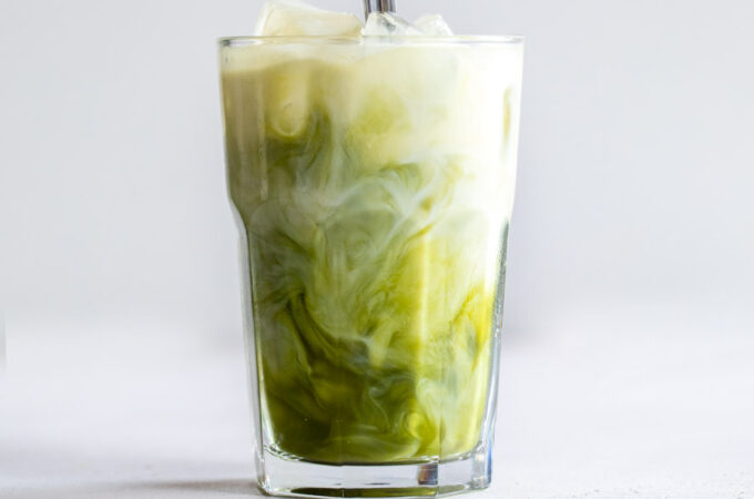 Matcha latte glacé au Thermomix