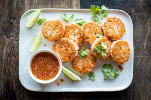 Fish cakes au Thermomix à l’asiatique - Galettes de saumon