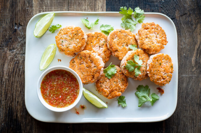 Fish cakes au Thermomix à l’asiatique - Galettes de saumon