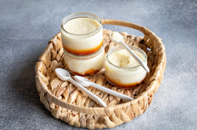 Semoule au lait et au caramel au Thermomix