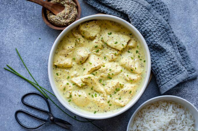 Émincé de poulet à la moutarde et au miel au Thermomix