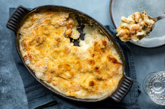 Gratin de fruits de mer au Thermomix un peu lyonnais