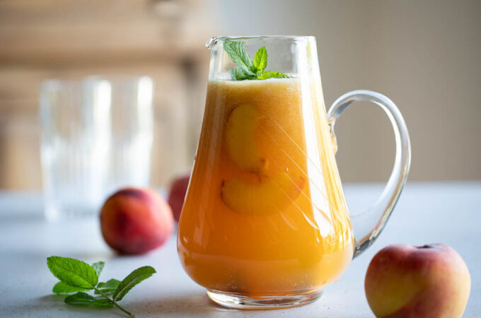 Thé glacé à la pêche au Thermomix - Ice tea maison