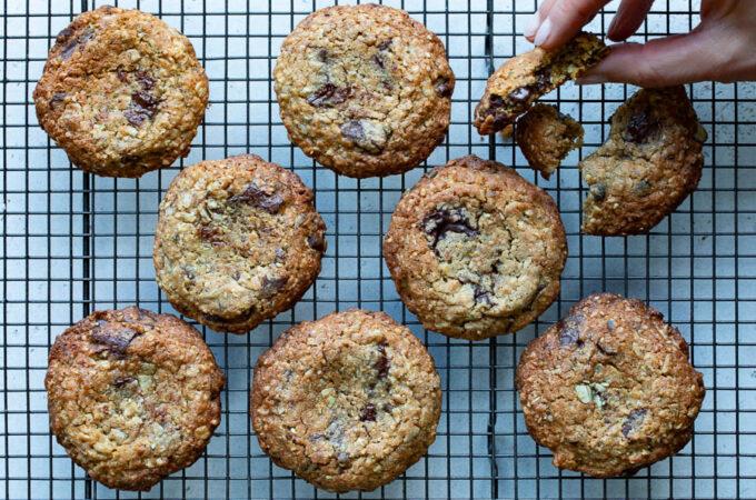 Les cookies aux graines et chocolat de Mokonuts au Thermomix