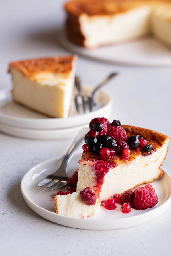 Part de gâteau au skyr au Thermomix