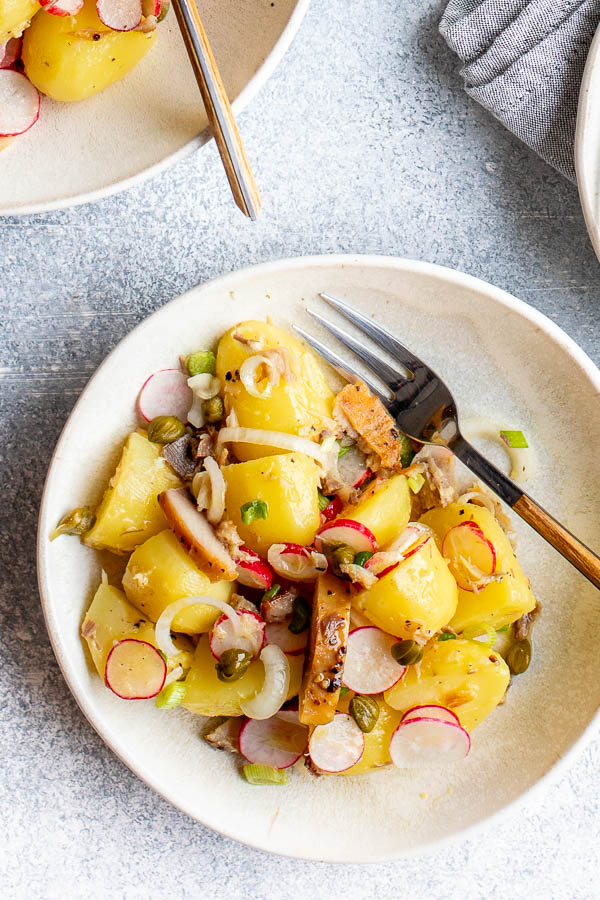Salade de pommes de terre au maquereau avec Thermomix