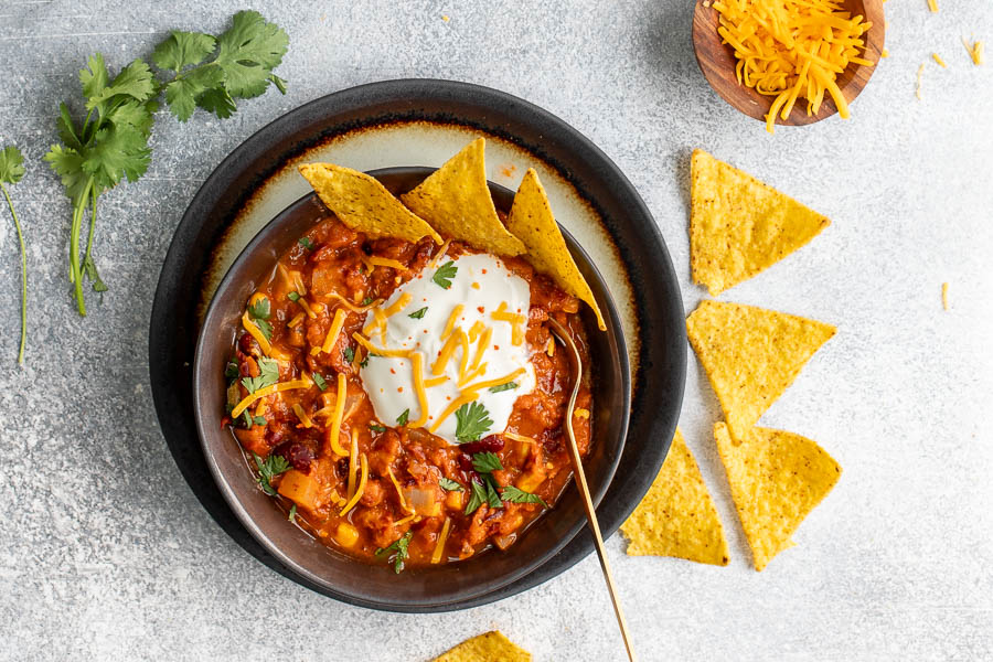 Chili végétarien au navet au Thermomix