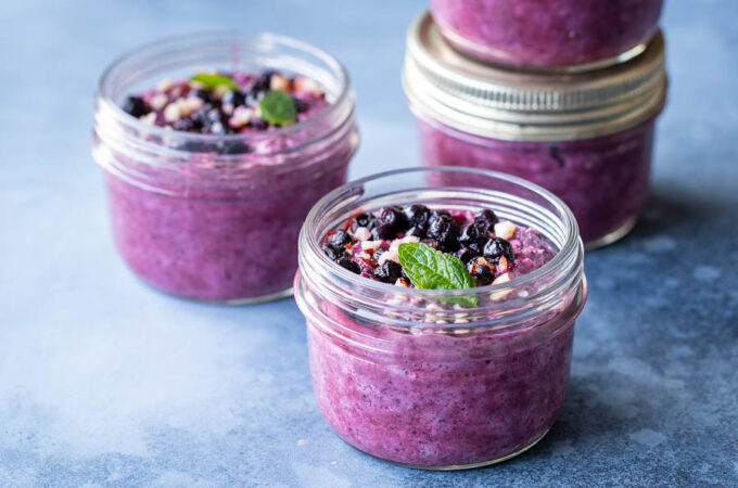 Bircher muesli à la myrtille au Thermomix