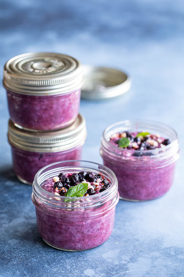 Bircher muesli à la myrtille au Thermomix