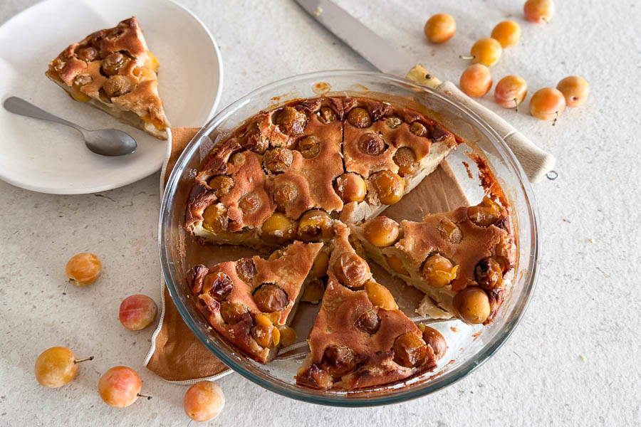 Clafoutis aux mirabelles et cannelle