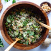 Salade de riz croustillant concombre edamame au Thermomix